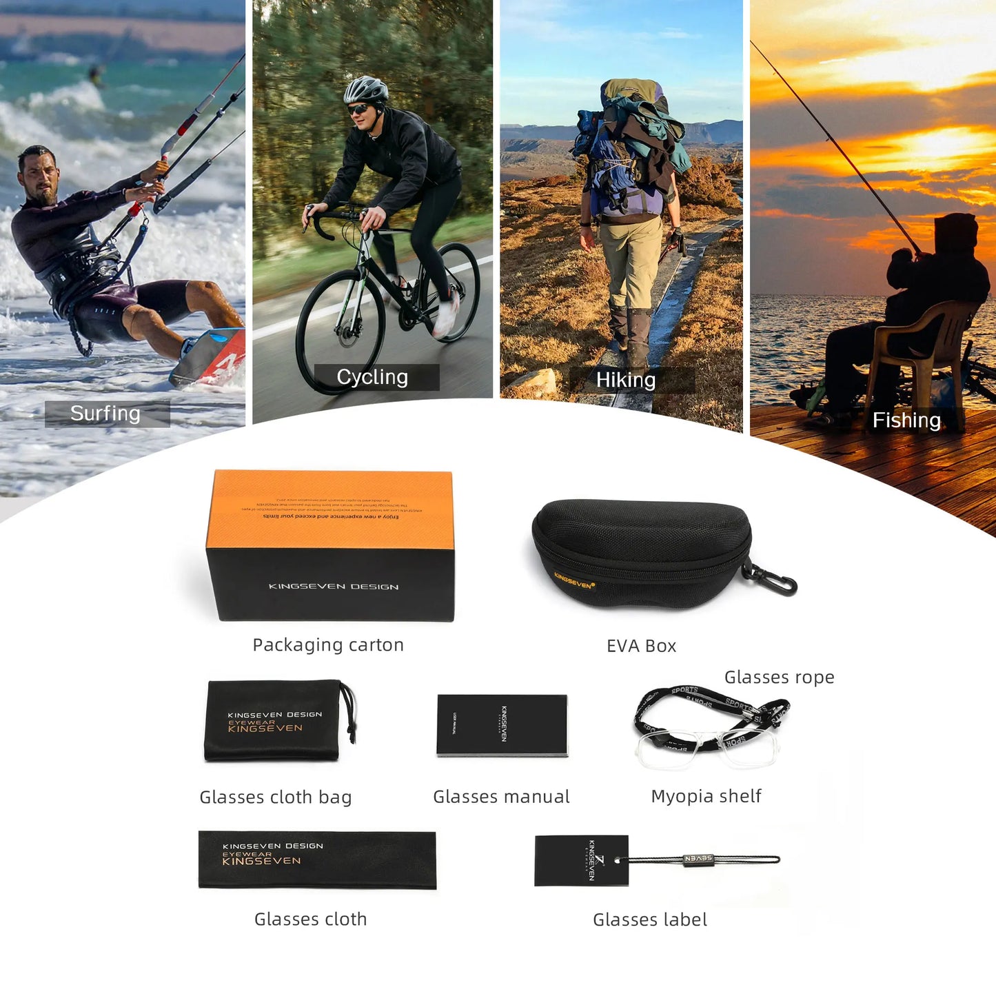 KINGSEVEN  Cycling Glasses Men Women